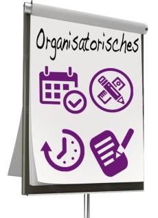 Flipchart Organisatorisches